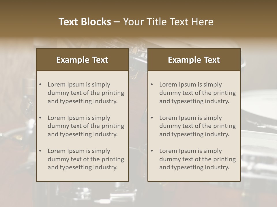 Drums PowerPoint Template