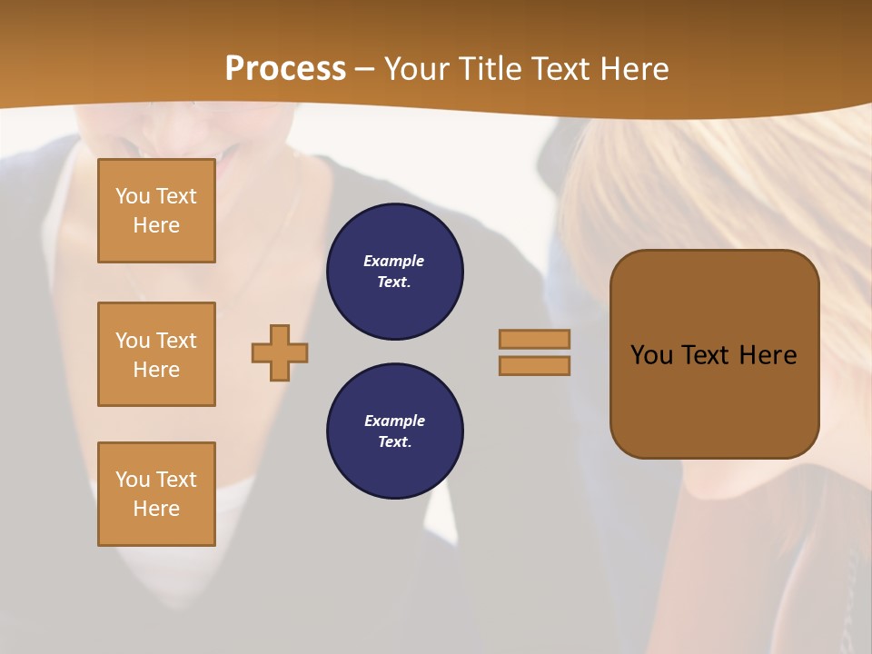 A Senior Man And Wife Deeply In Love. She Is Upset And He Is Comforting Her. PowerPoint Template