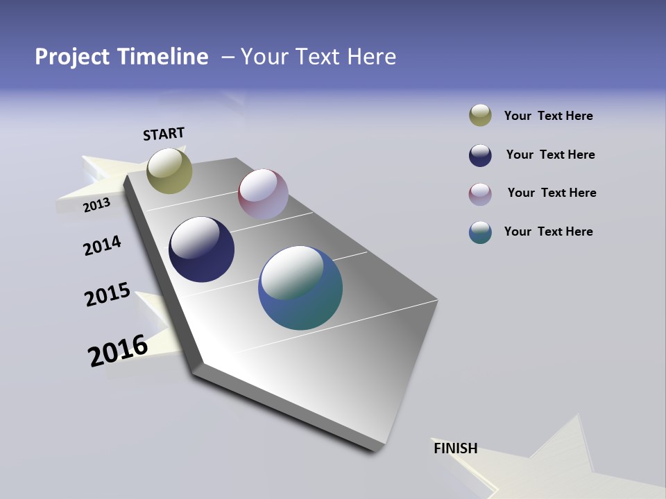 A Group Of Gold Stars On A Blue Background PowerPoint Template