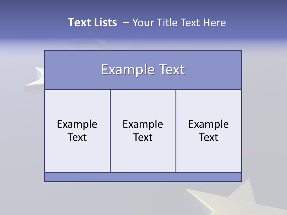 A Group Of Gold Stars On A Blue Background PowerPoint Template
