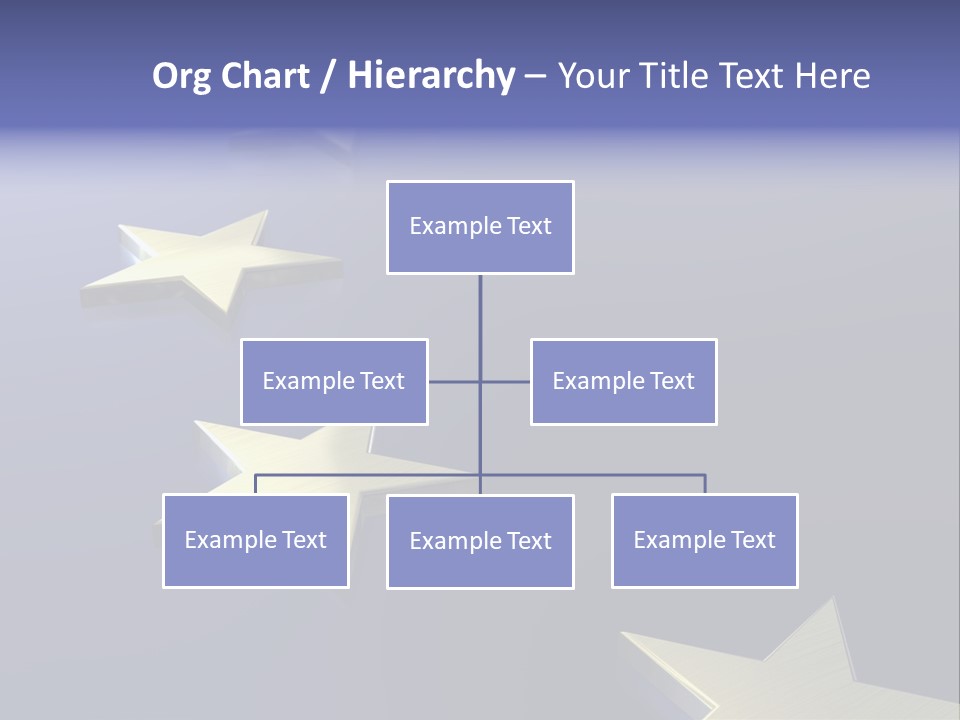 A Group Of Gold Stars On A Blue Background PowerPoint Template