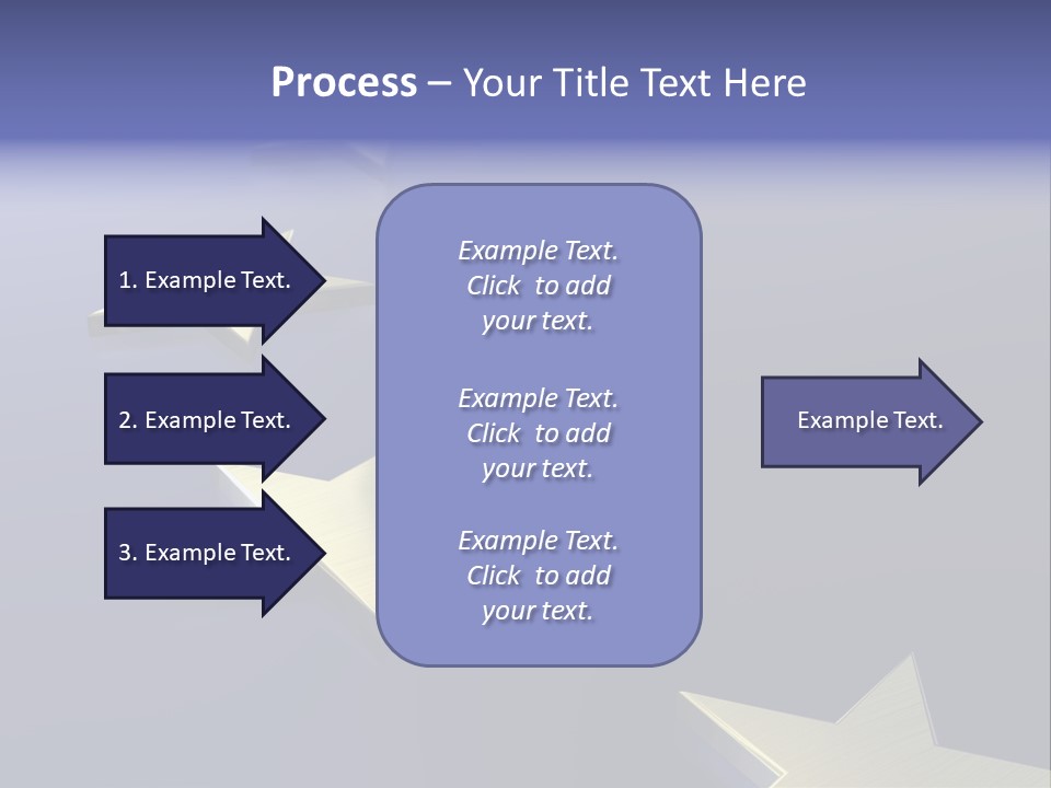 A Group Of Gold Stars On A Blue Background PowerPoint Template