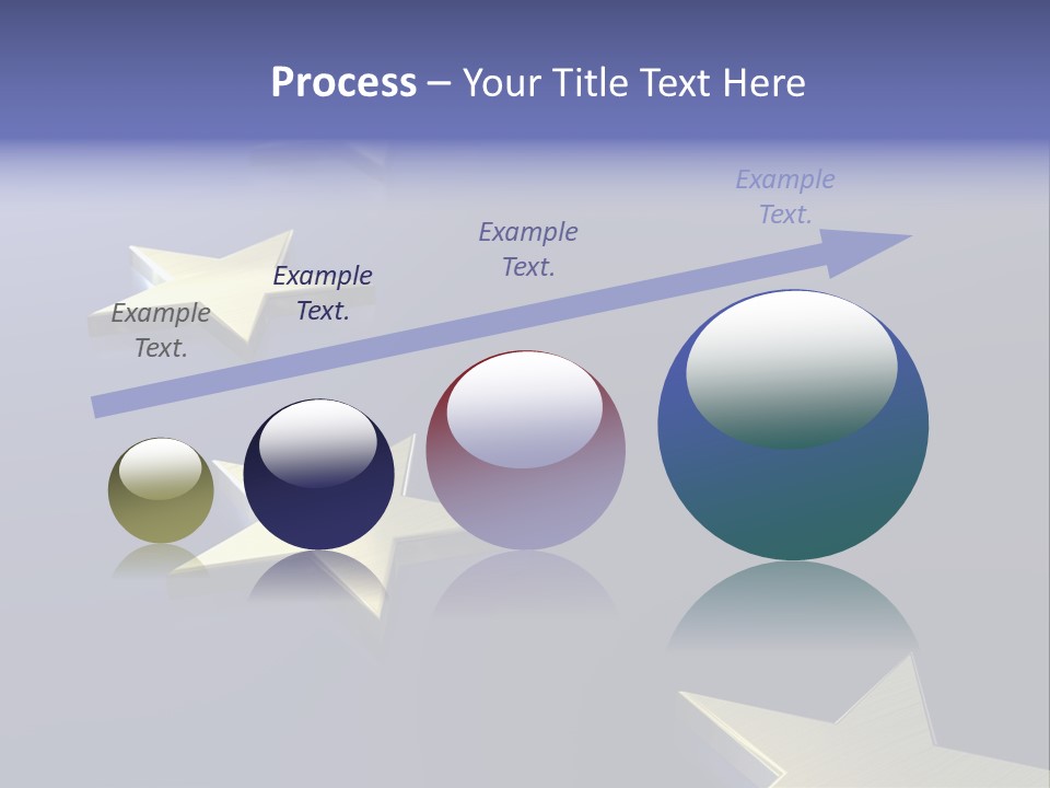 A Group Of Gold Stars On A Blue Background PowerPoint Template