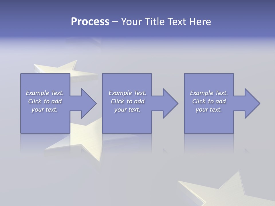 A Group Of Gold Stars On A Blue Background PowerPoint Template