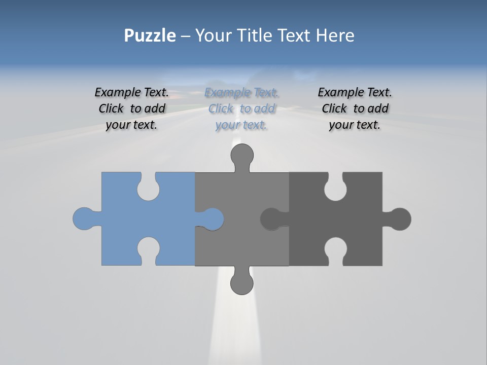 Fast Road To Success With A Motion Blur Effect PowerPoint Template