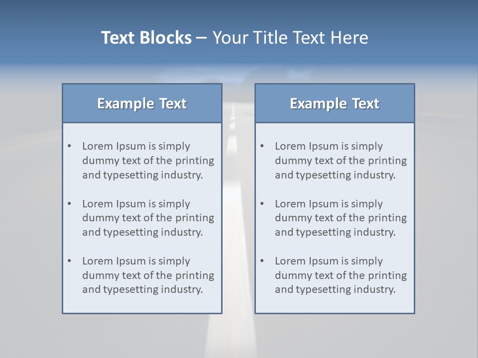 Fast Road To Success With A Motion Blur Effect PowerPoint Template