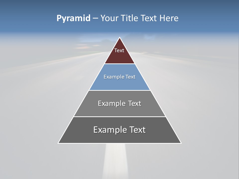 Fast Road To Success With A Motion Blur Effect PowerPoint Template