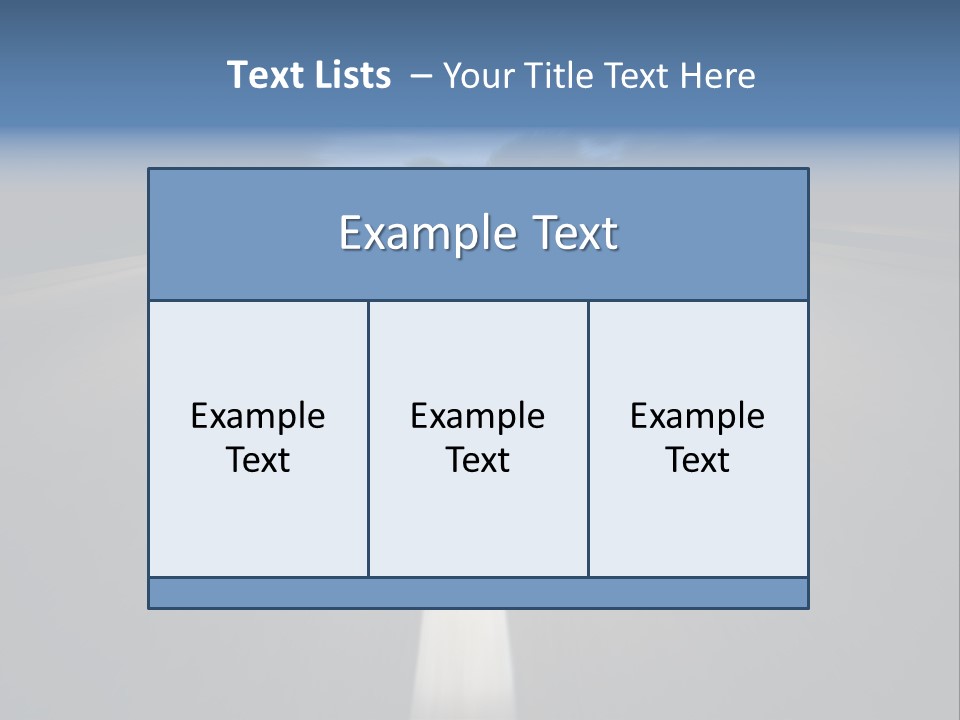 Fast Road To Success With A Motion Blur Effect PowerPoint Template