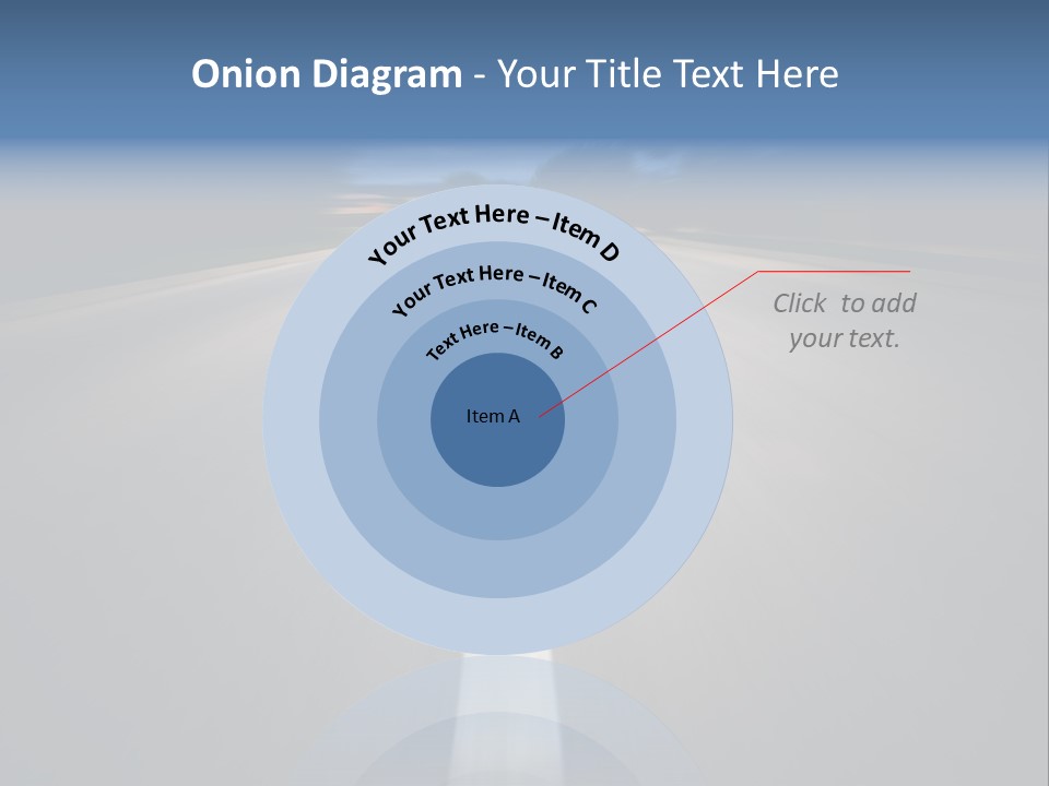 Fast Road To Success With A Motion Blur Effect PowerPoint Template