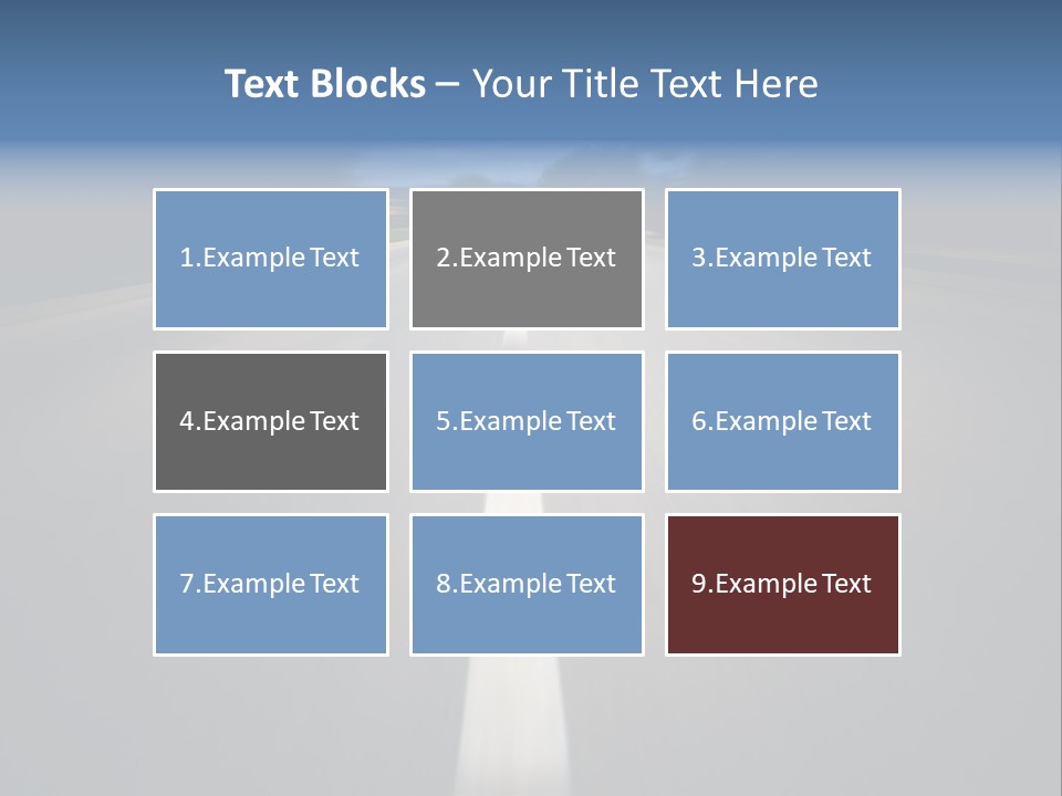 Fast Road To Success With A Motion Blur Effect PowerPoint Template