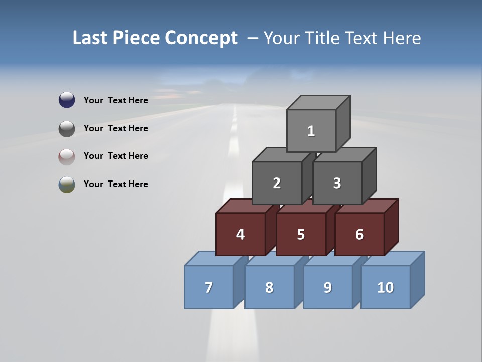 Fast Road To Success With A Motion Blur Effect PowerPoint Template