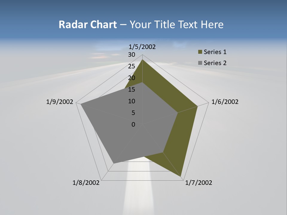 Fast Road To Success With A Motion Blur Effect PowerPoint Template