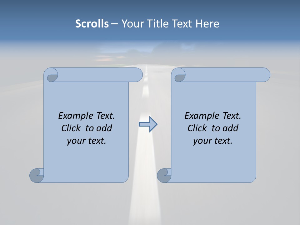 Fast Road To Success With A Motion Blur Effect PowerPoint Template