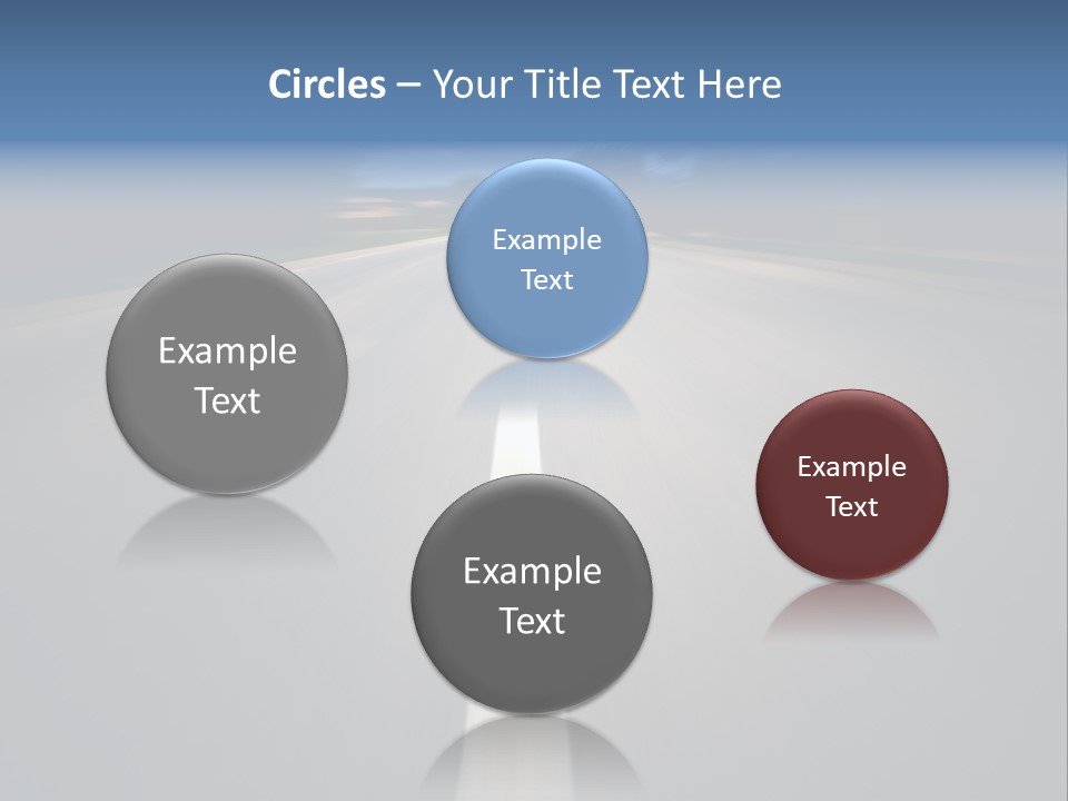 Fast Road To Success With A Motion Blur Effect PowerPoint Template