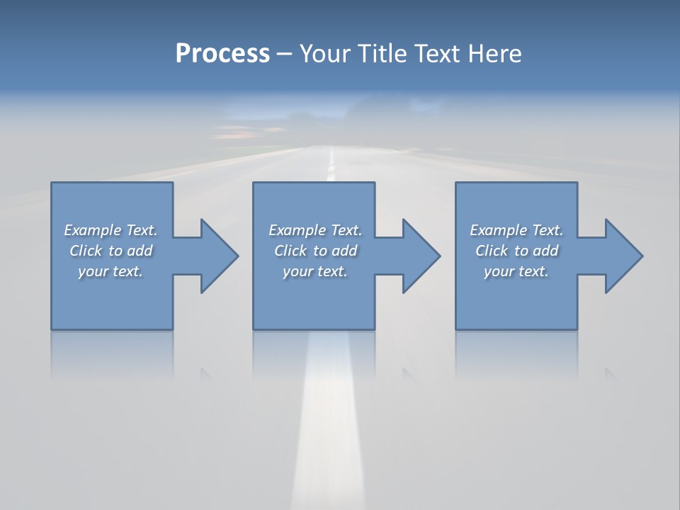 Fast Road To Success With A Motion Blur Effect PowerPoint Template