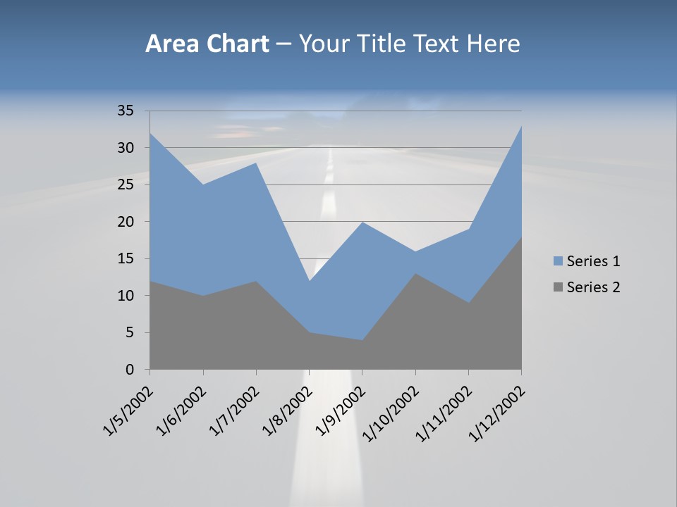 Fast Road To Success With A Motion Blur Effect PowerPoint Template