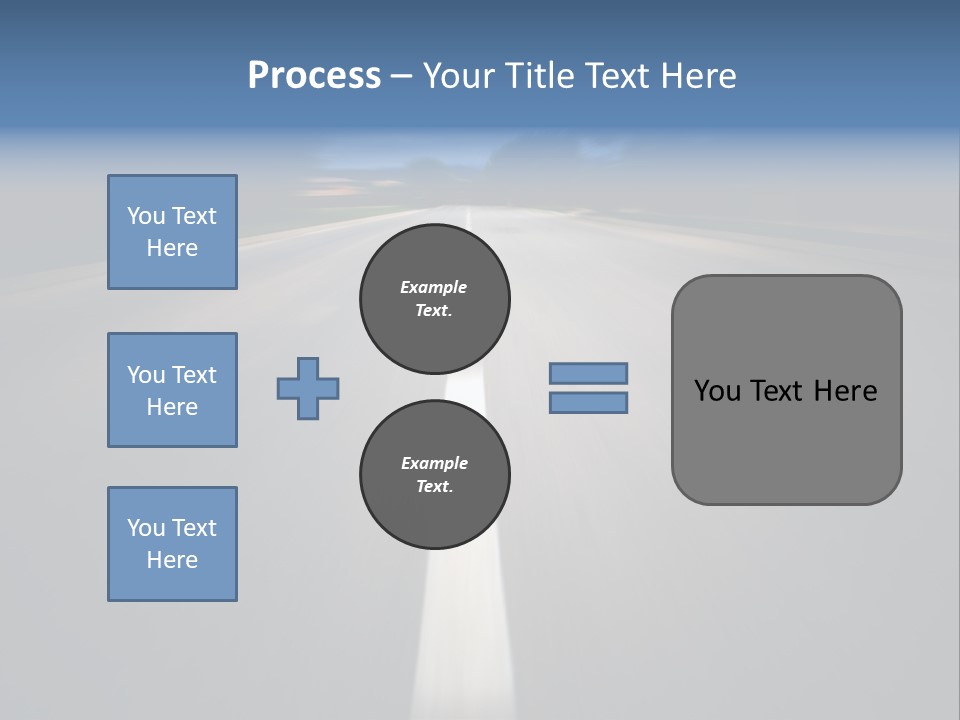 Fast Road To Success With A Motion Blur Effect PowerPoint Template