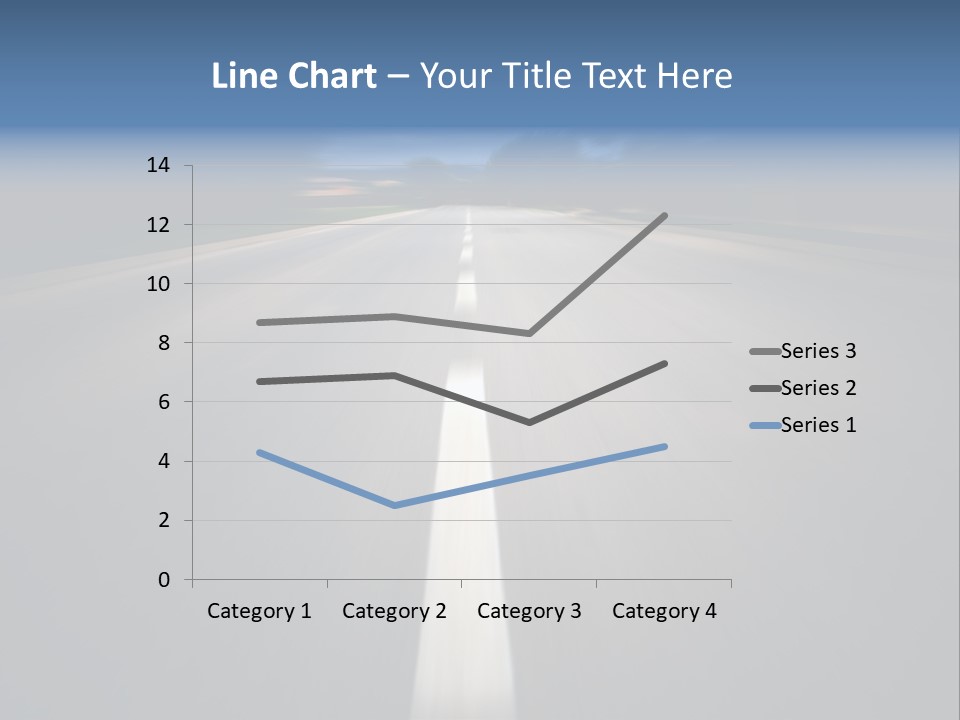 Fast Road To Success With A Motion Blur Effect PowerPoint Template