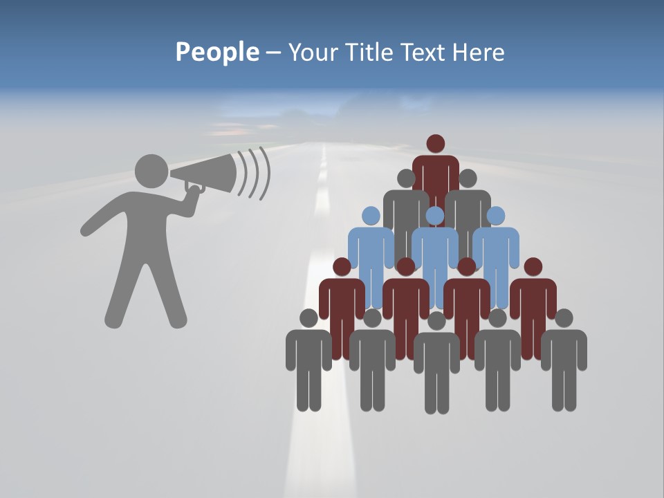 Fast Road To Success With A Motion Blur Effect PowerPoint Template