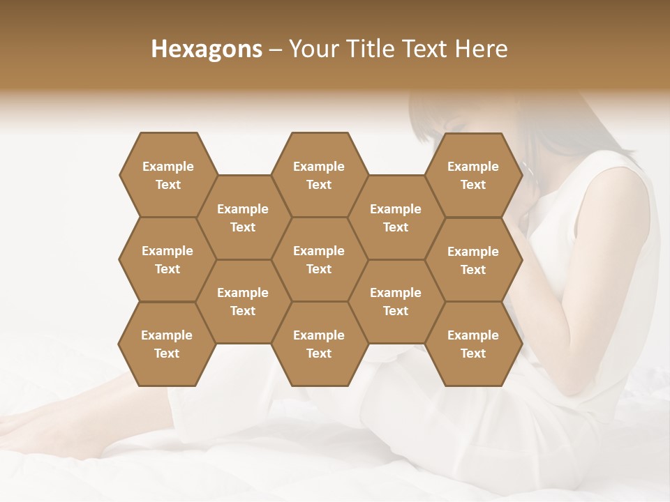 Young Mother With Baby Boy. Sitting On White Cloth And Having Fun. Whole Bodys, Side View PowerPoint Template