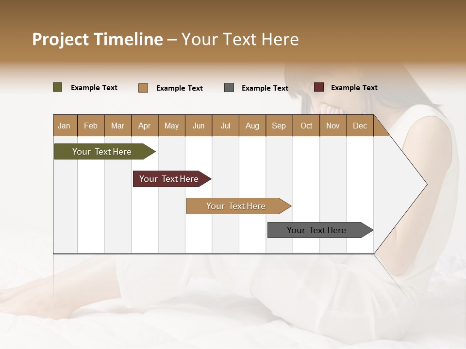 Young Mother With Baby Boy. Sitting On White Cloth And Having Fun. Whole Bodys, Side View PowerPoint Template