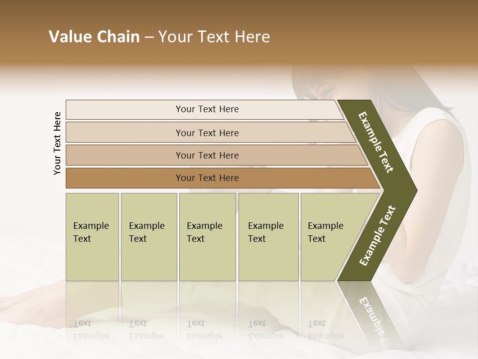 Young Mother With Baby Boy. Sitting On White Cloth And Having Fun. Whole Bodys, Side View PowerPoint Template