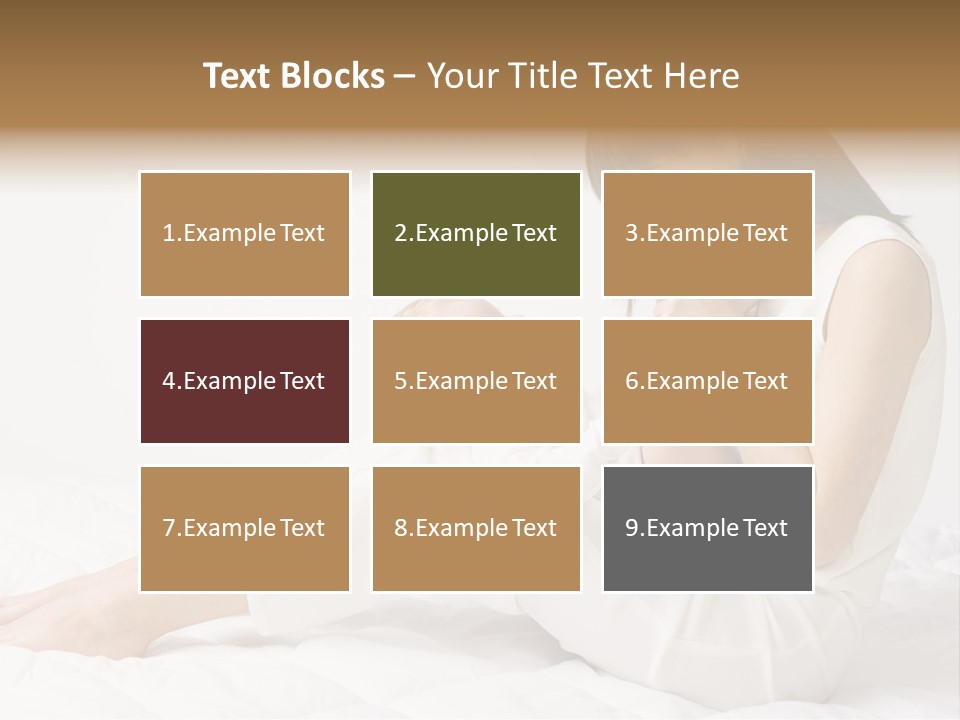 Young Mother With Baby Boy. Sitting On White Cloth And Having Fun. Whole Bodys, Side View PowerPoint Template