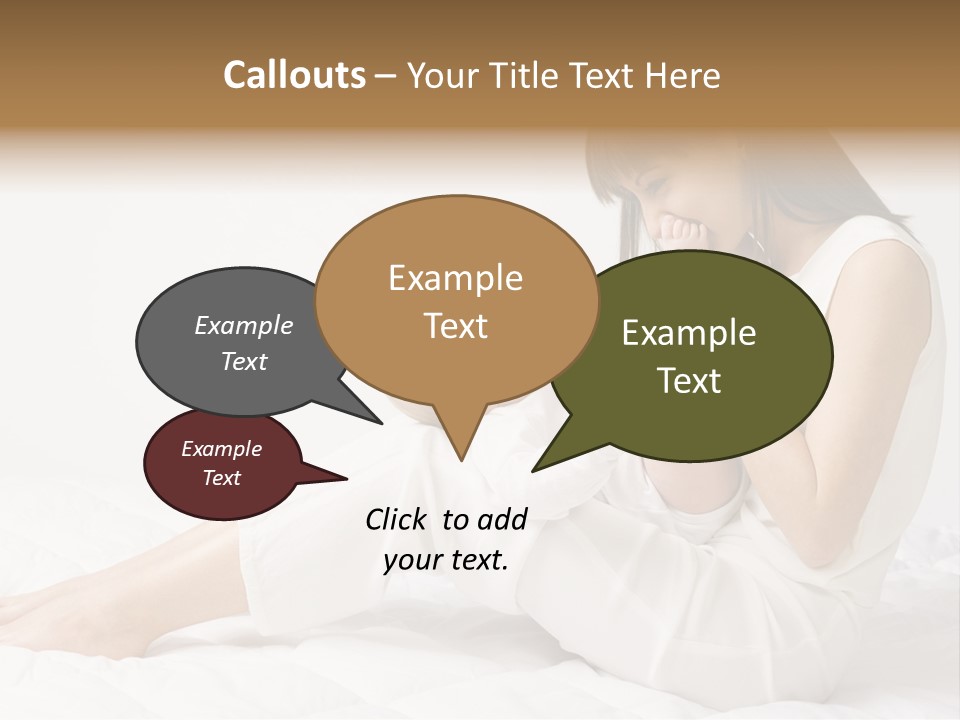 Young Mother With Baby Boy. Sitting On White Cloth And Having Fun. Whole Bodys, Side View PowerPoint Template