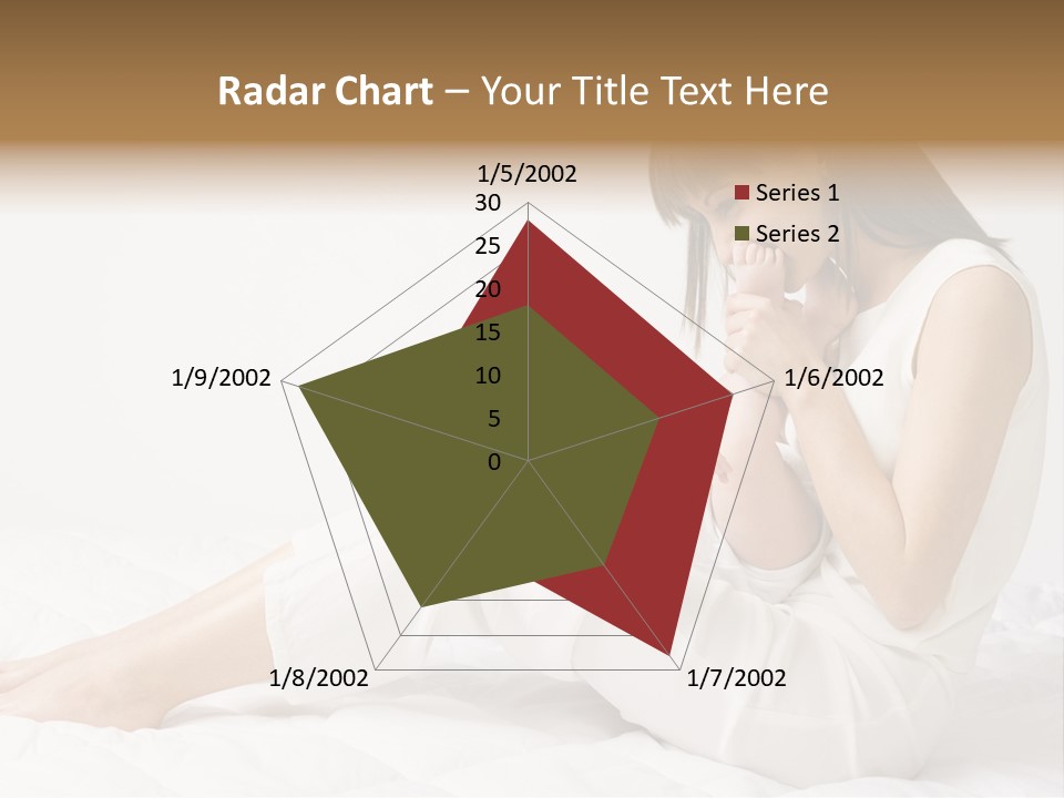 Young Mother With Baby Boy. Sitting On White Cloth And Having Fun. Whole Bodys, Side View PowerPoint Template