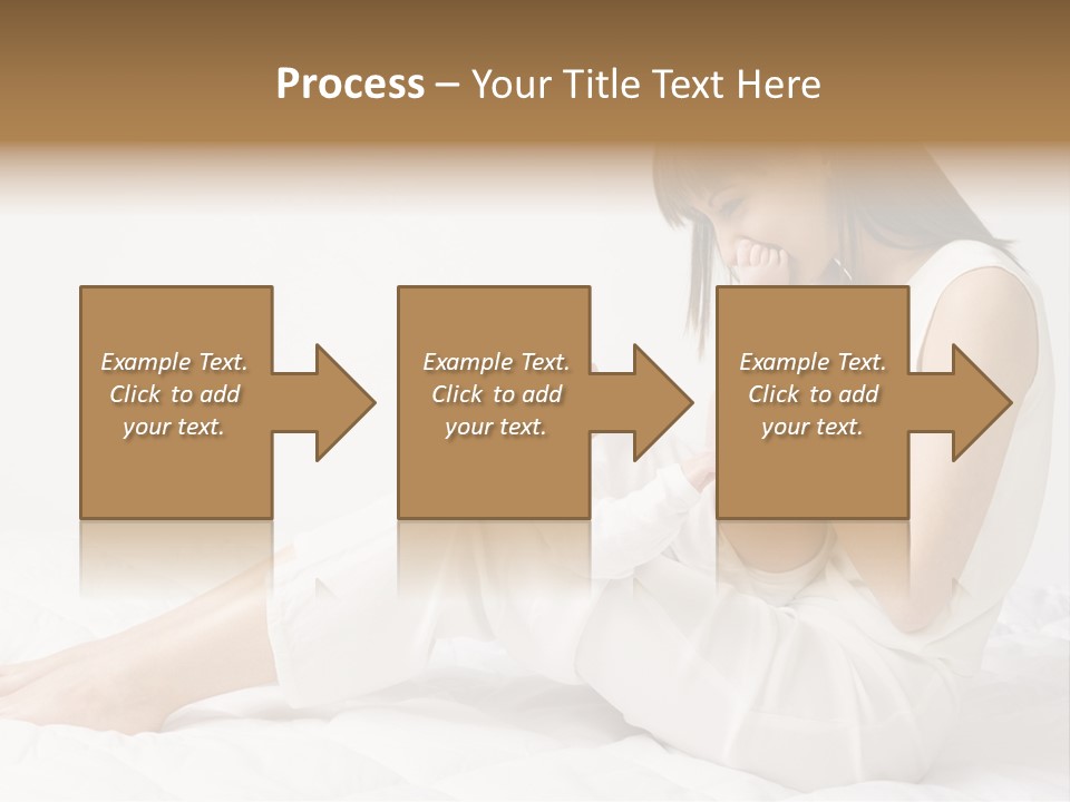 Young Mother With Baby Boy. Sitting On White Cloth And Having Fun. Whole Bodys, Side View PowerPoint Template