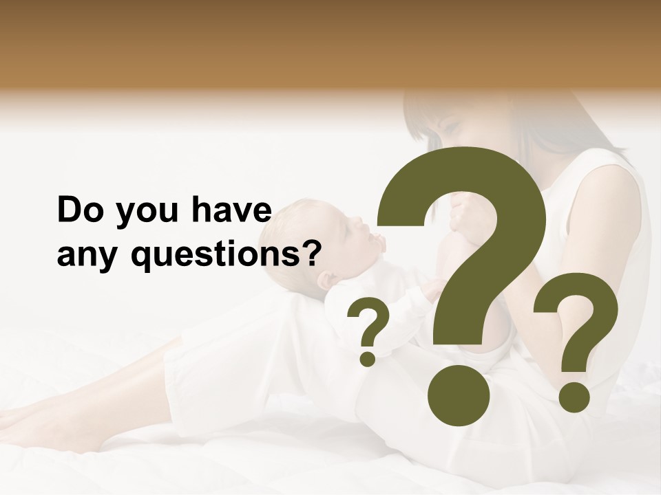 Young Mother With Baby Boy. Sitting On White Cloth And Having Fun. Whole Bodys, Side View PowerPoint Template