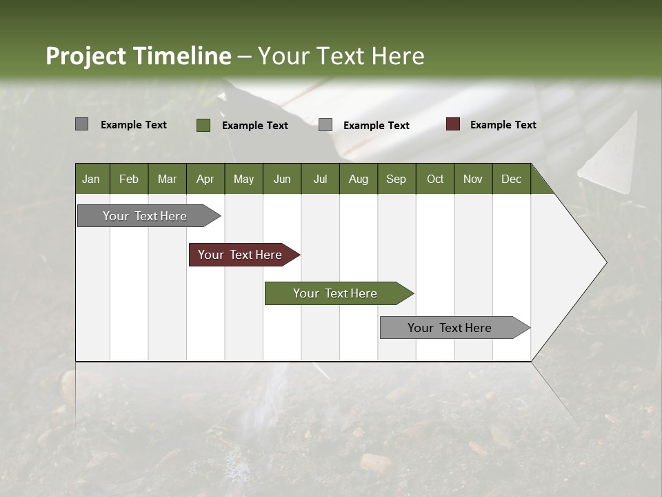 Rain Gutter Draining Water Away From A Residence PowerPoint Template