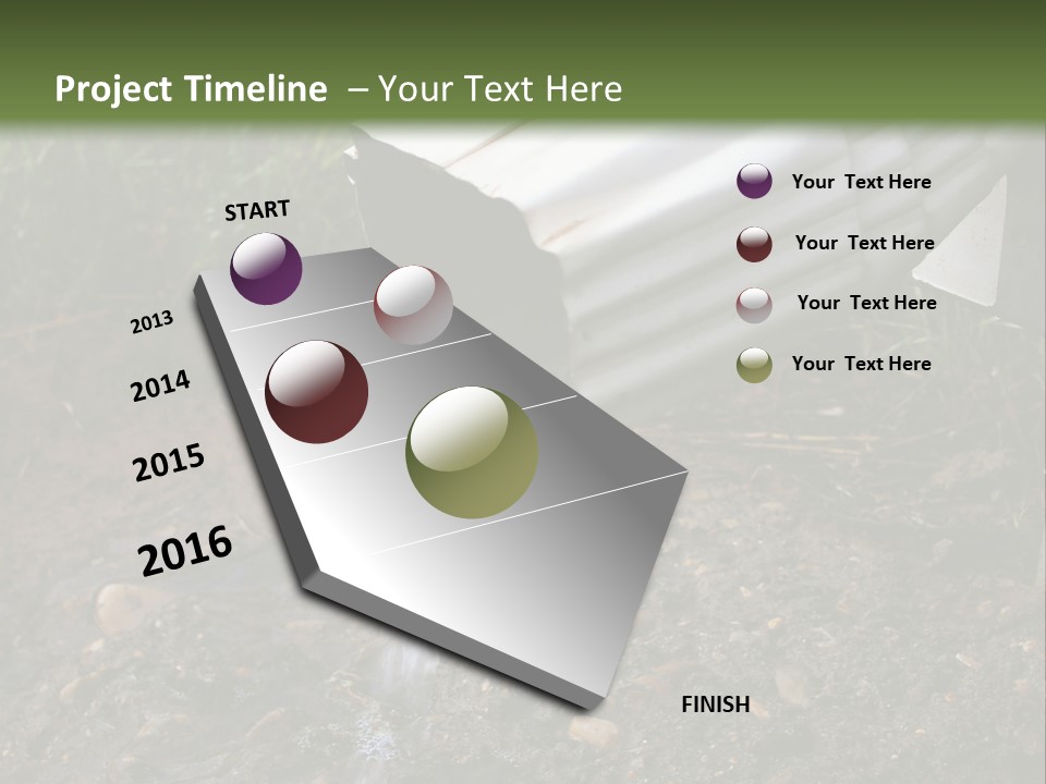 Rain Gutter Draining Water Away From A Residence PowerPoint Template