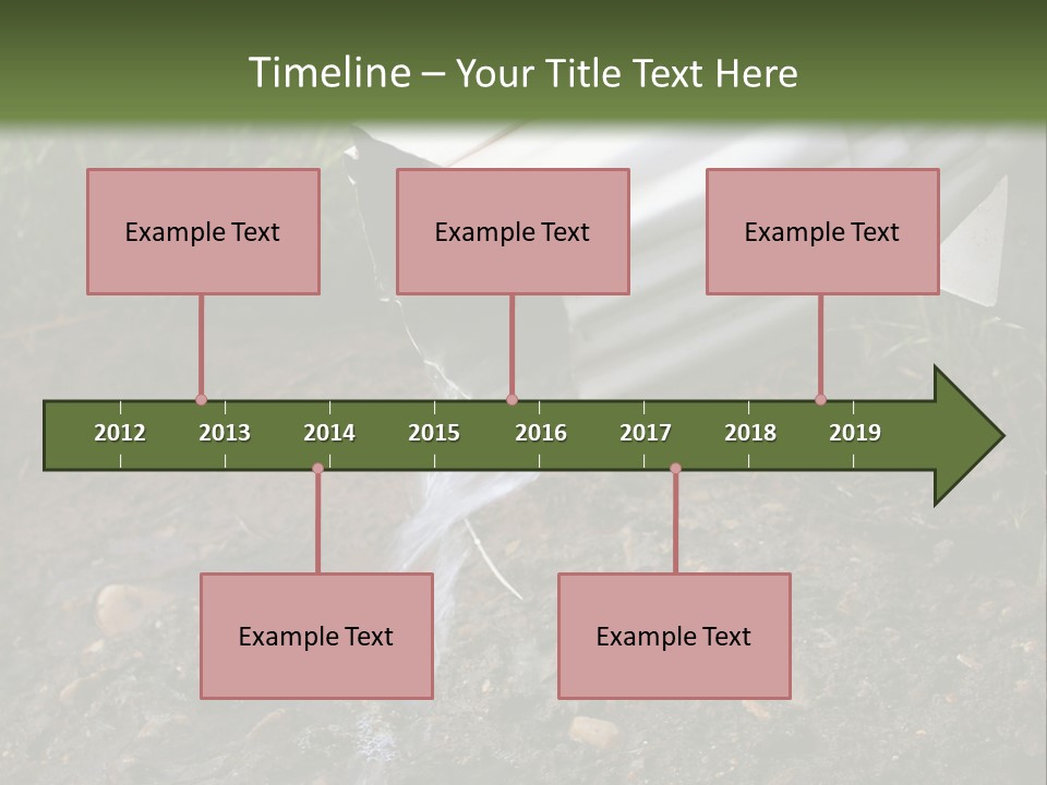 Rain Gutter Draining Water Away From A Residence PowerPoint Template