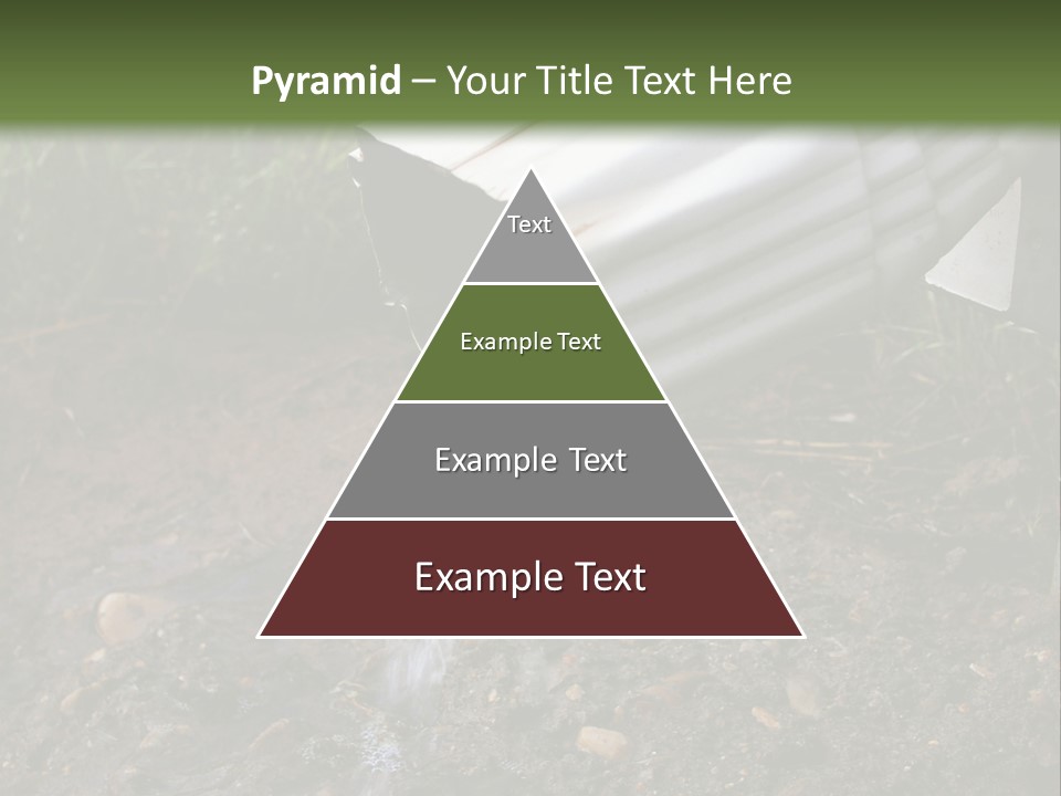 Rain Gutter Draining Water Away From A Residence PowerPoint Template