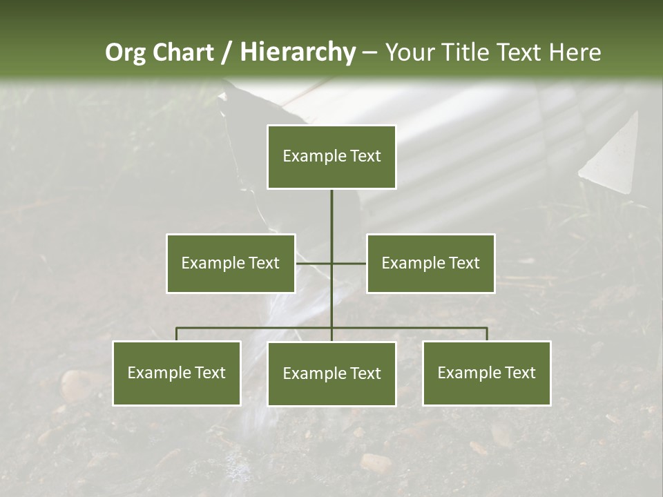 Rain Gutter Draining Water Away From A Residence PowerPoint Template