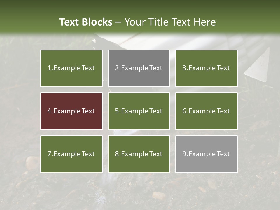 Rain Gutter Draining Water Away From A Residence PowerPoint Template