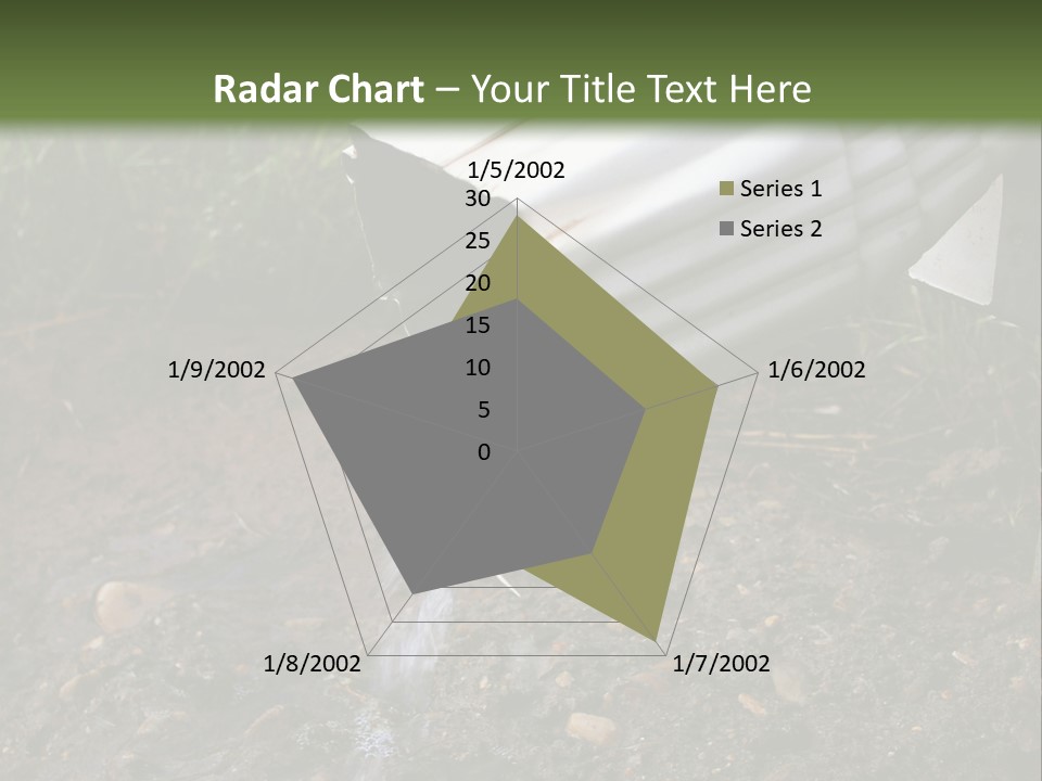 Rain Gutter Draining Water Away From A Residence PowerPoint Template