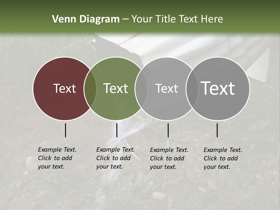Rain Gutter Draining Water Away From A Residence PowerPoint Template