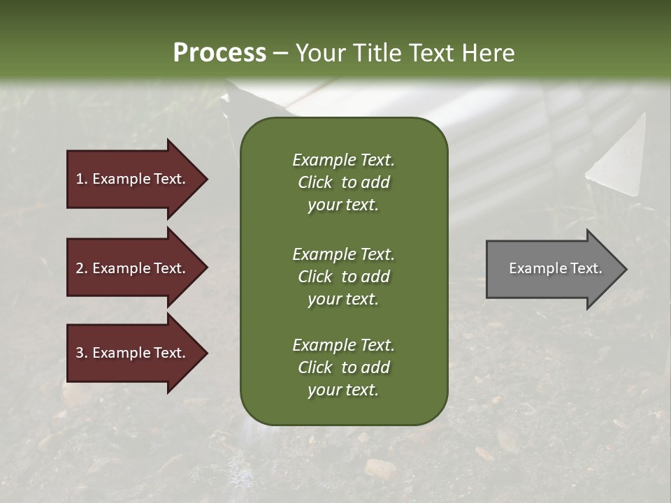Rain Gutter Draining Water Away From A Residence PowerPoint Template