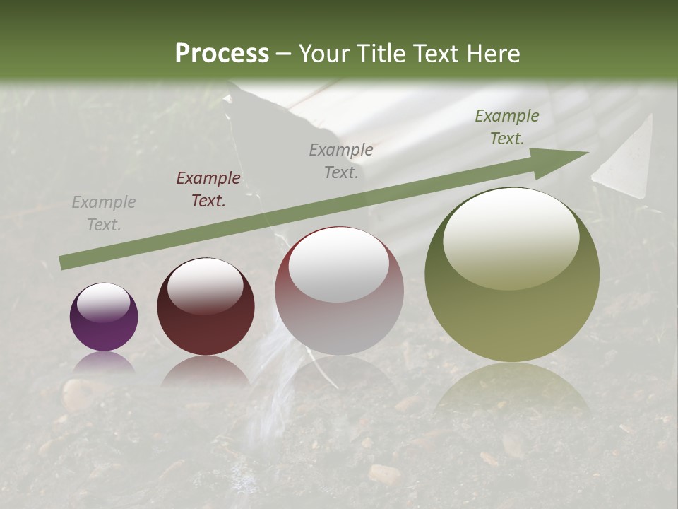 Rain Gutter Draining Water Away From A Residence PowerPoint Template