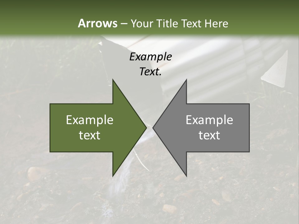 Rain Gutter Draining Water Away From A Residence PowerPoint Template