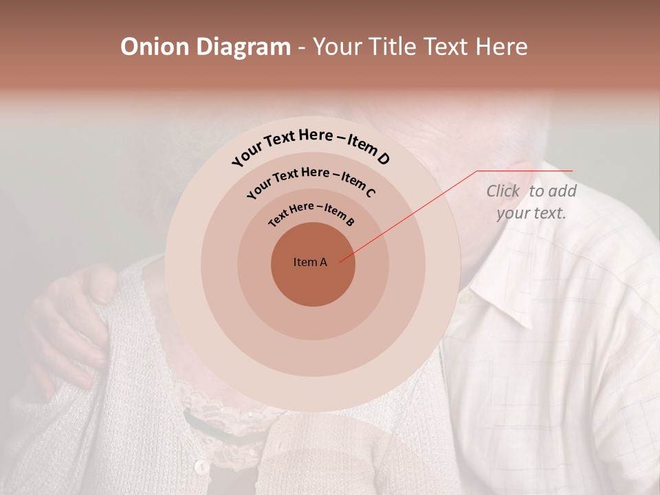 A Senior Man And Wife Deeply In Love. She Is Upset And He Is Comforting Her. PowerPoint Template