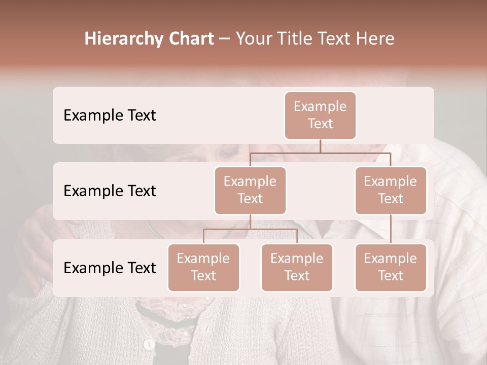 A Senior Man And Wife Deeply In Love. She Is Upset And He Is Comforting Her. PowerPoint Template