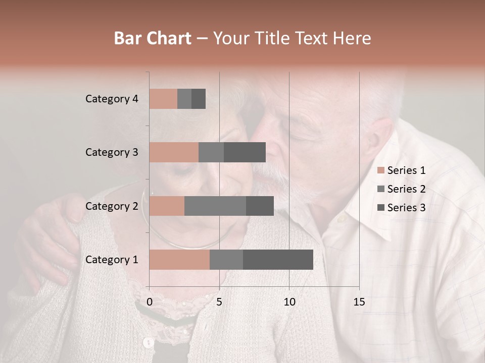 A Senior Man And Wife Deeply In Love. She Is Upset And He Is Comforting Her. PowerPoint Template