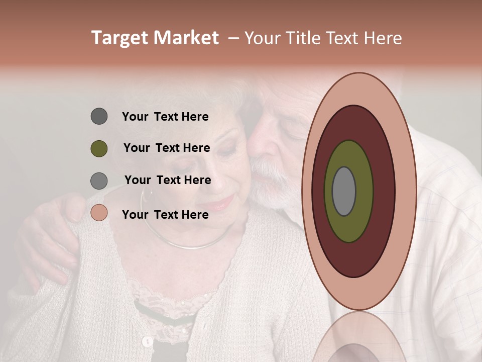 A Senior Man And Wife Deeply In Love. She Is Upset And He Is Comforting Her. PowerPoint Template