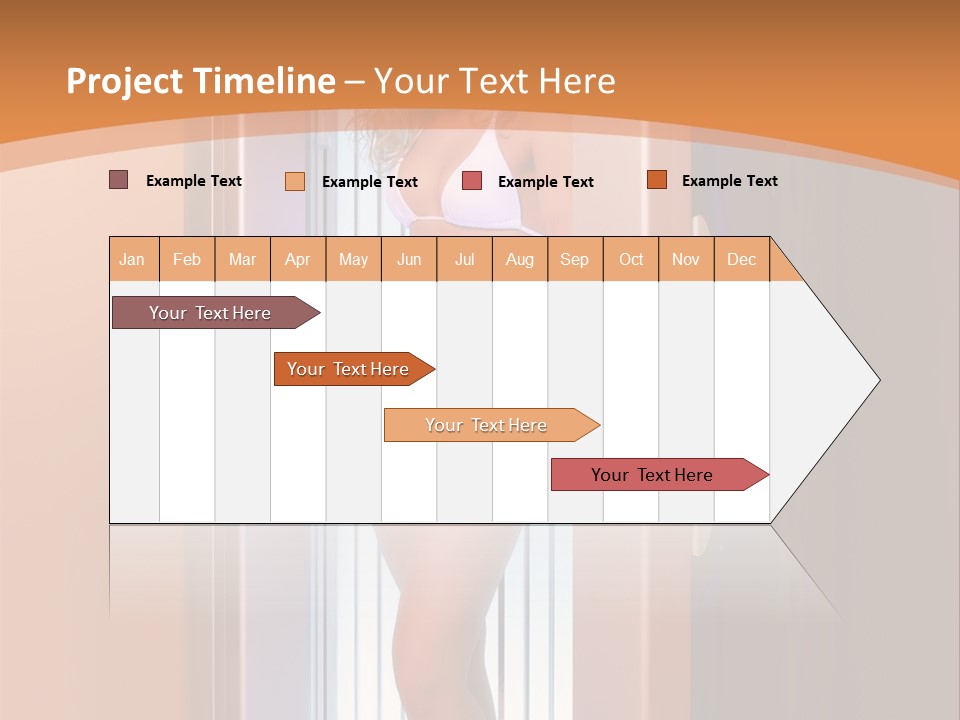 The Girl Standing In Solarium, Smiling. PowerPoint Template