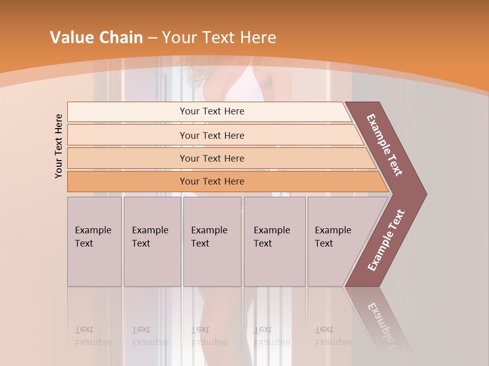 The Girl Standing In Solarium, Smiling. PowerPoint Template
