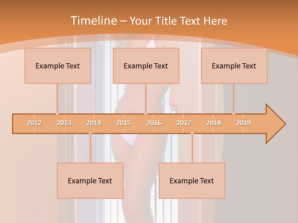 The Girl Standing In Solarium, Smiling. PowerPoint Template