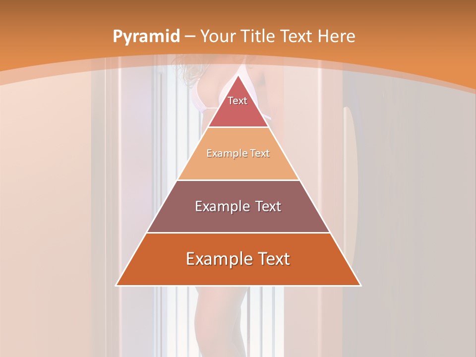 The Girl Standing In Solarium, Smiling. PowerPoint Template